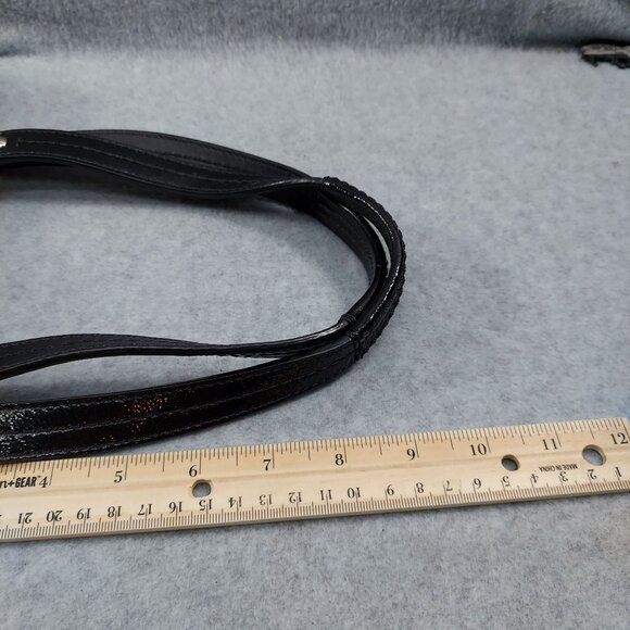 Coach Signature Soho Hobo Tote Bag F13739 Tan & Purple Womens Handbag 11" x 9" x - Picture 6 of 9